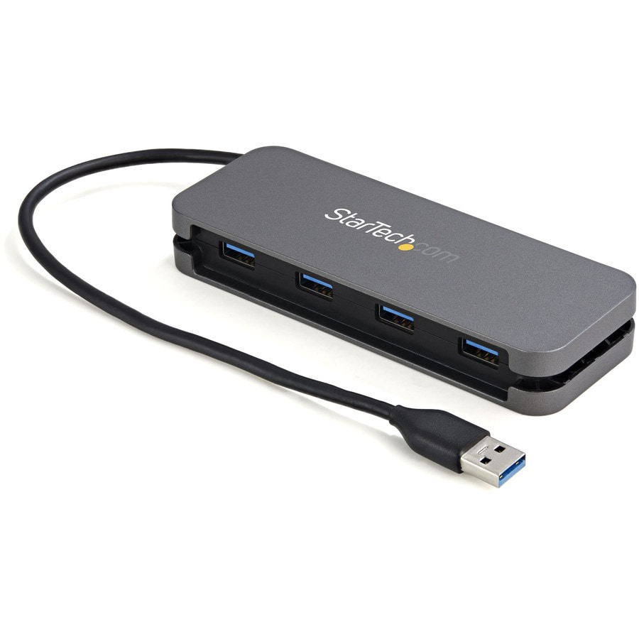 StarTech.com 4 Port USB 3.0 Hub (5Gbps) - 4x USB Type-A - 11" Long Cable