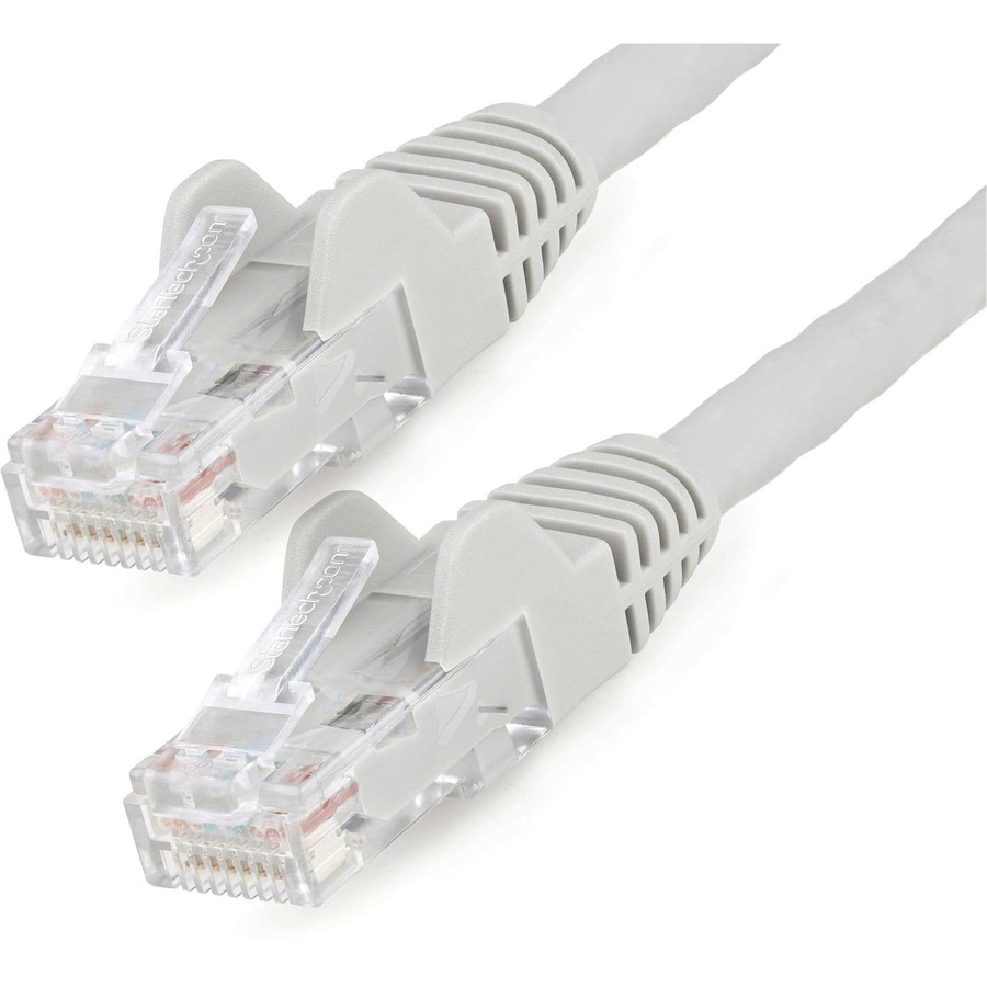 StarTech.com 6ft Gray CAT6 Cable - LSZH Gigabit Ethernet Cable - Snagless CAT6 Patch Cord Network Cable - M/M