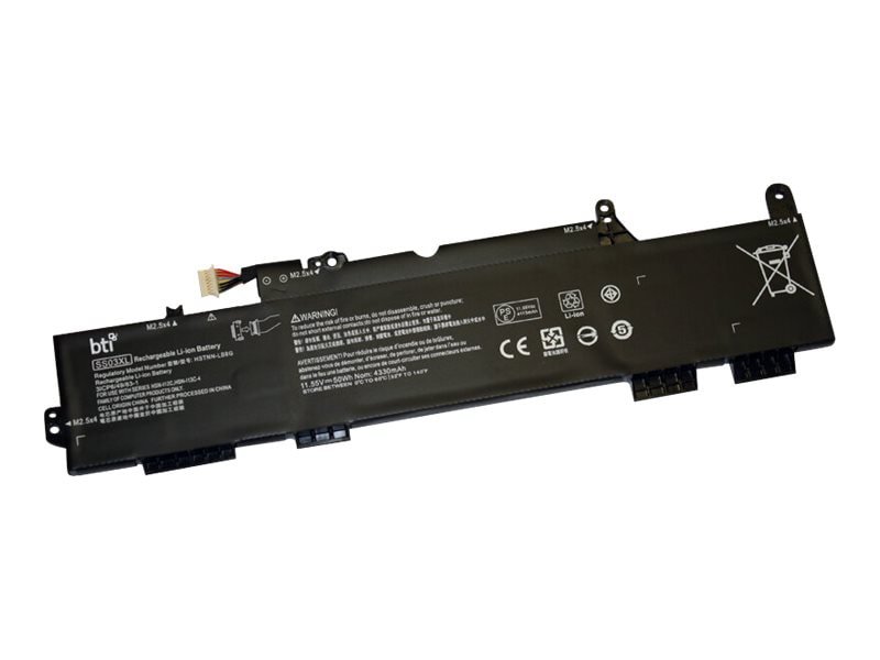 BTI 933321-855-BTI 11.55V 50WHR LI-ION BATTERY 4WE39AV, 933321-855, HSTNN-IB8C, SS03XL, 932823-1C1, HSN-I12C,