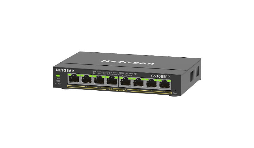 Netgear 8-Port Gigabit Ethernet PoE+ Smart Managed Plus Switch