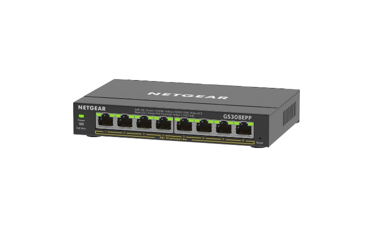 Netgear 8-Port Gigabit Ethernet PoE+ Smart Managed Plus Switch