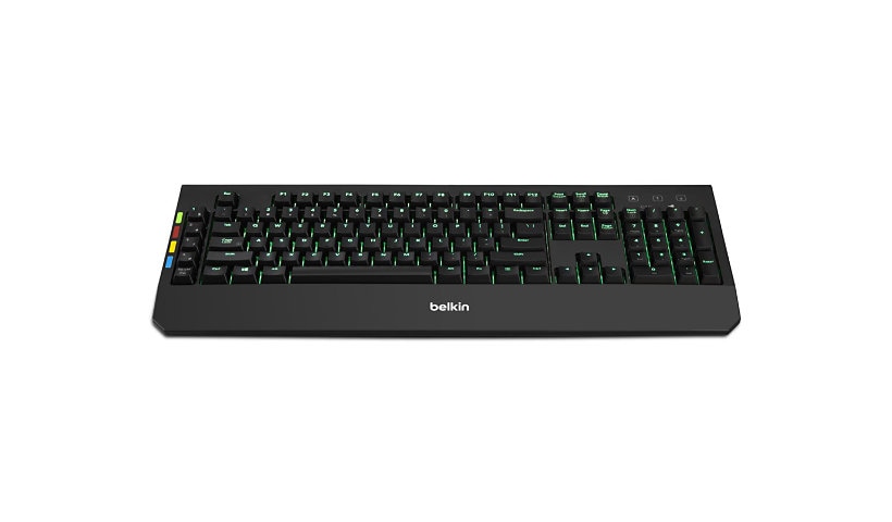 Belkin KVM Remote Control with Integrated Keyboard - keyboard - black - TAA Compliant Input Device