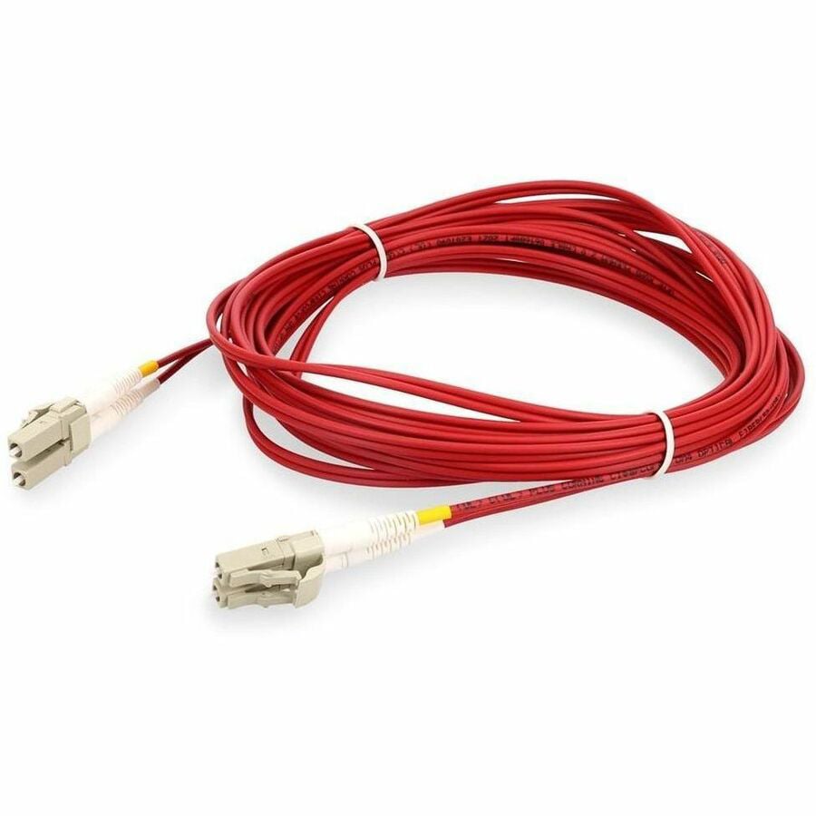 Proline 1m LC to LC Red OM4 Duplex OFNR (Riser-Rated) TAA Fiber Patch Cable