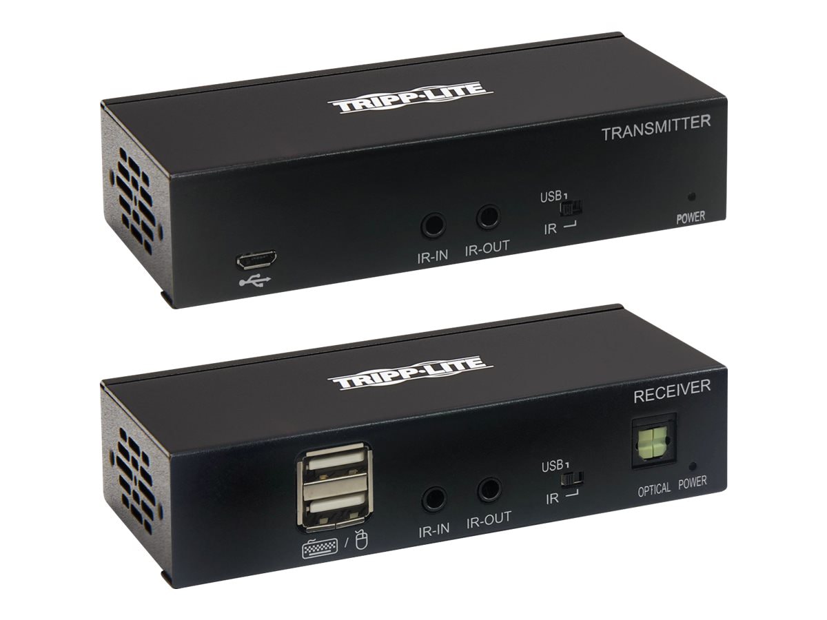 Tripp Lite HDMI Over Cat6 Extender Kit w KVM Support 4K60Hz USB/IR PoC TAA