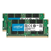Crucial - DDR4 - kit - 32 Go: 2 x 16 GB - SO-DIMM 260-pin - 2666 MHz / PC4-