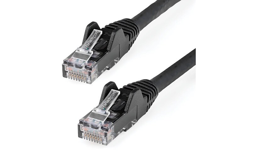 StarTech.com 6in LSZH CAT6 Ethernet Cable 10 GbE Snagless 100W PoE UTP Network Patch Cord Black