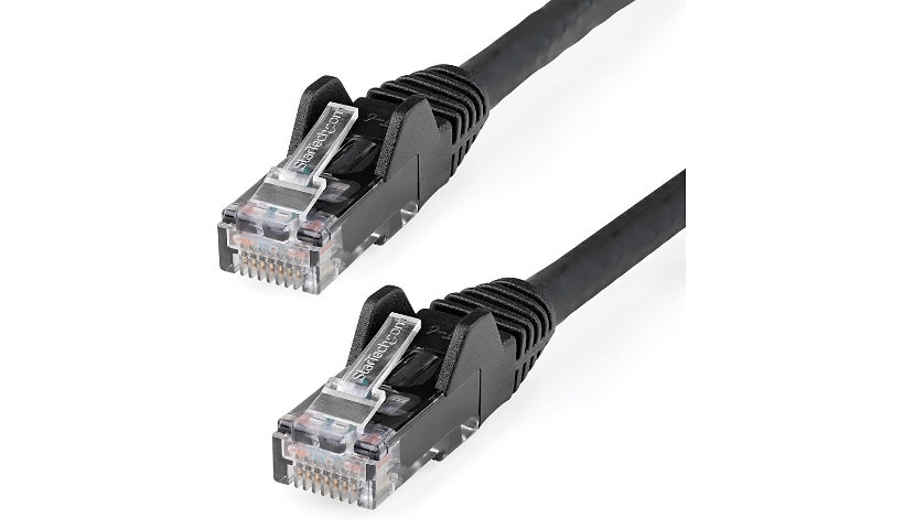 StarTech.com 1ft LSZH CAT6 Ethernet Cable 10 GbE Snagless 100W PoE UTP Network Patch Cord Black