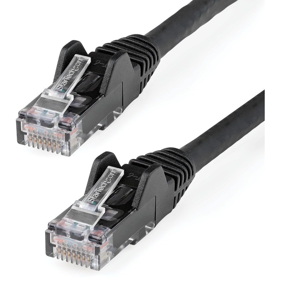 StarTech.com 10ft LSZH CAT6 Ethernet Cable - Black Snagless Patch Cord