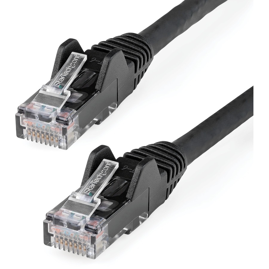 StarTech.com 10ft Black CAT6 Cable - LSZH Gigabit Ethernet Cable - Snagless