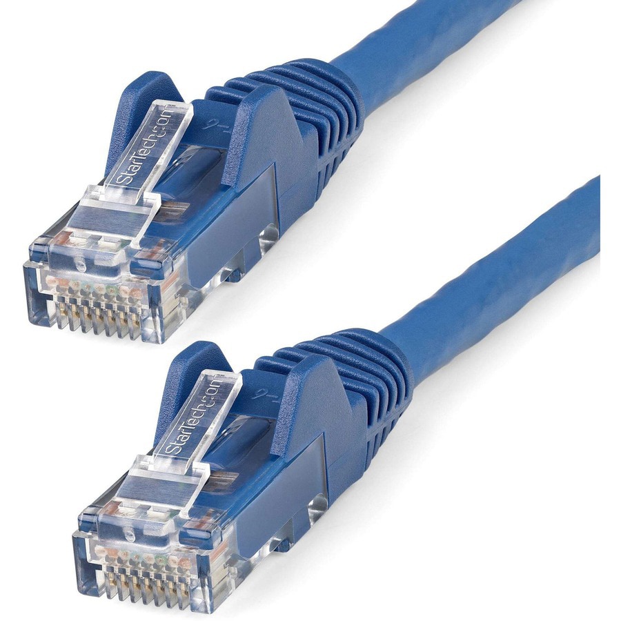 StarTech.com 10ft LSZH CAT6 Ethernet Cable, 10 GbE Snagless 100W PoE UTP Network Patch Cord, Blue