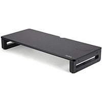 StarTech.com Monitor Riser Stand with Wireless Qi Charging Pad 15W - Height Adjustable Laptop Riser