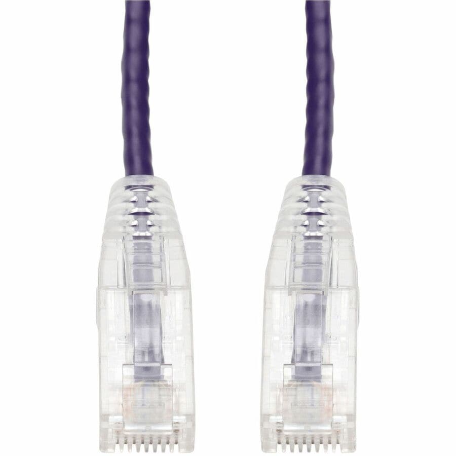 Proline 50ft Purple CAT 6 Slim PVC Ethernet Cable Snagless Clear-Claw RJ-45 M/M