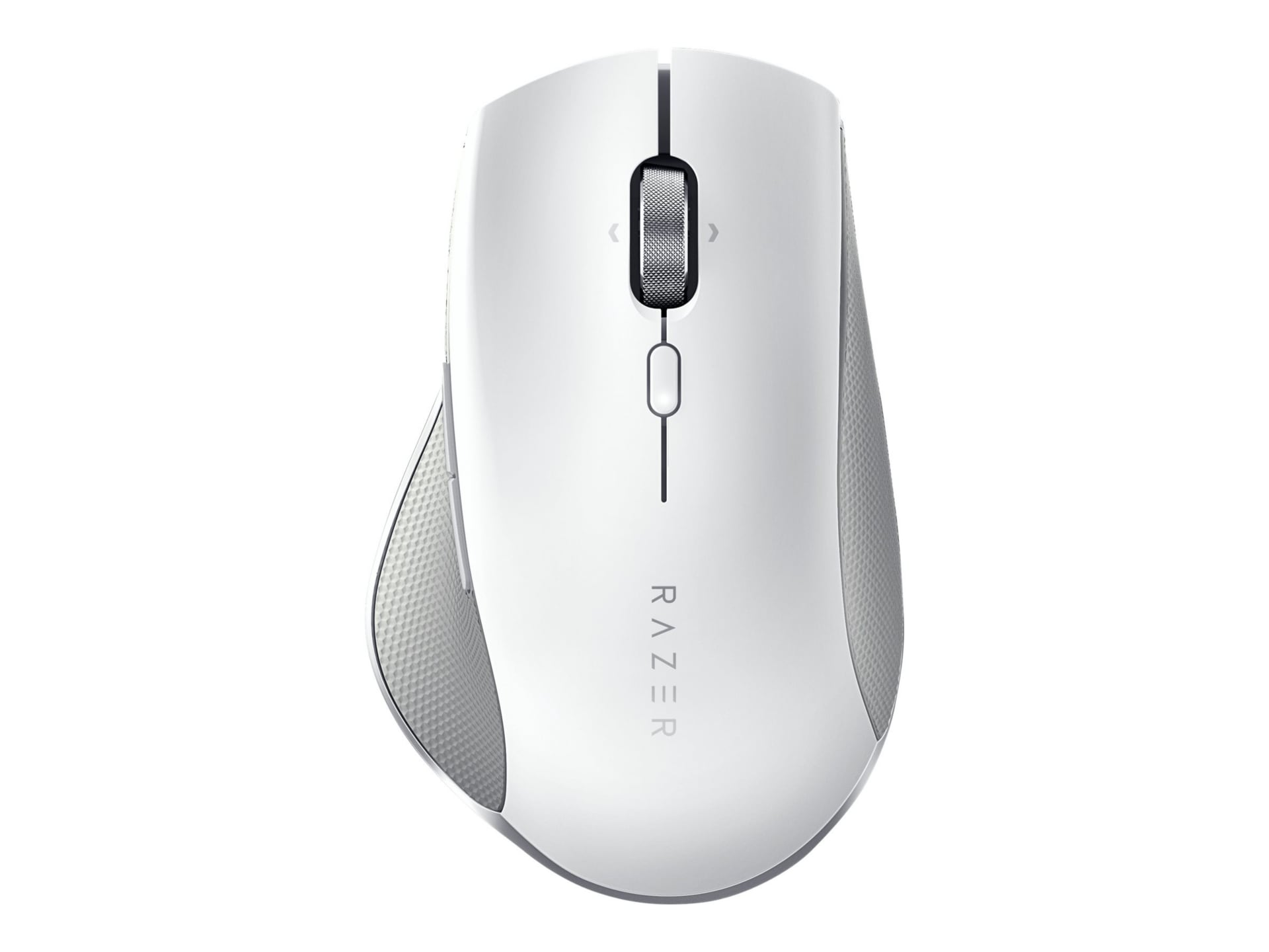 Humanscale Pro Click - mouse - USB, Bluetooth, 2.4 GHz - white with gray tr