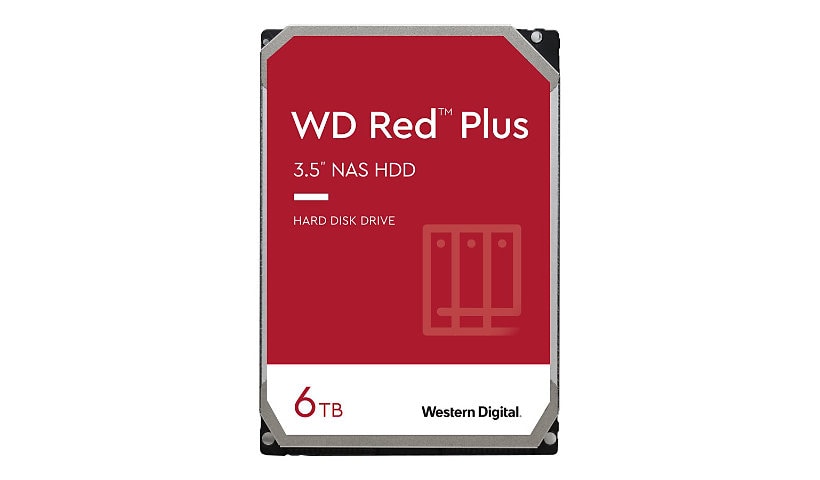 WD Red Plus NAS Hard Drive WD60EFZX - disque dur - 6 To - SATA 6Gb/s