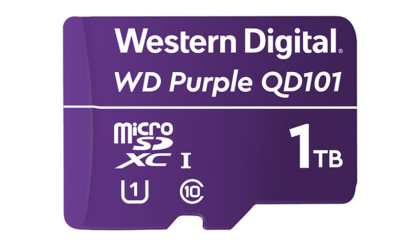 WD Purple WDD100T1P0C - carte mémoire flash - 1 To - micro SDXC
