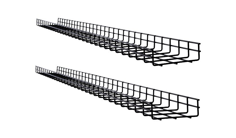 Tripp Lite Wire Mesh Cable Tray - 150 x 50 x 1500 mm (6 in. x 2 in. x 5 ft.), 2-Pack - cable management tray