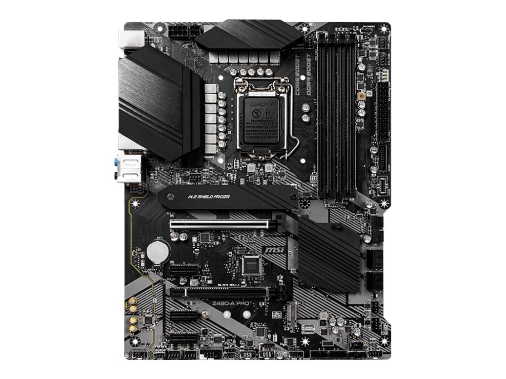 MSI Z490-A PRO Desktop Motherboard - Intel Z490 Chipset - Socket LGA-1200 - Intel Optane Memory Ready - ATX