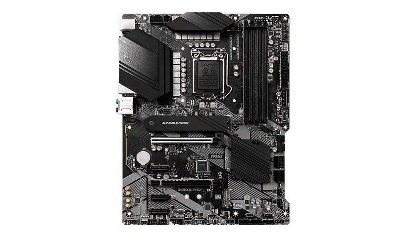 MSI Z490-A PRO Desktop Motherboard - Intel Z490 Chipset - Socket LGA-1200 - Intel Optane Memory Ready - ATX