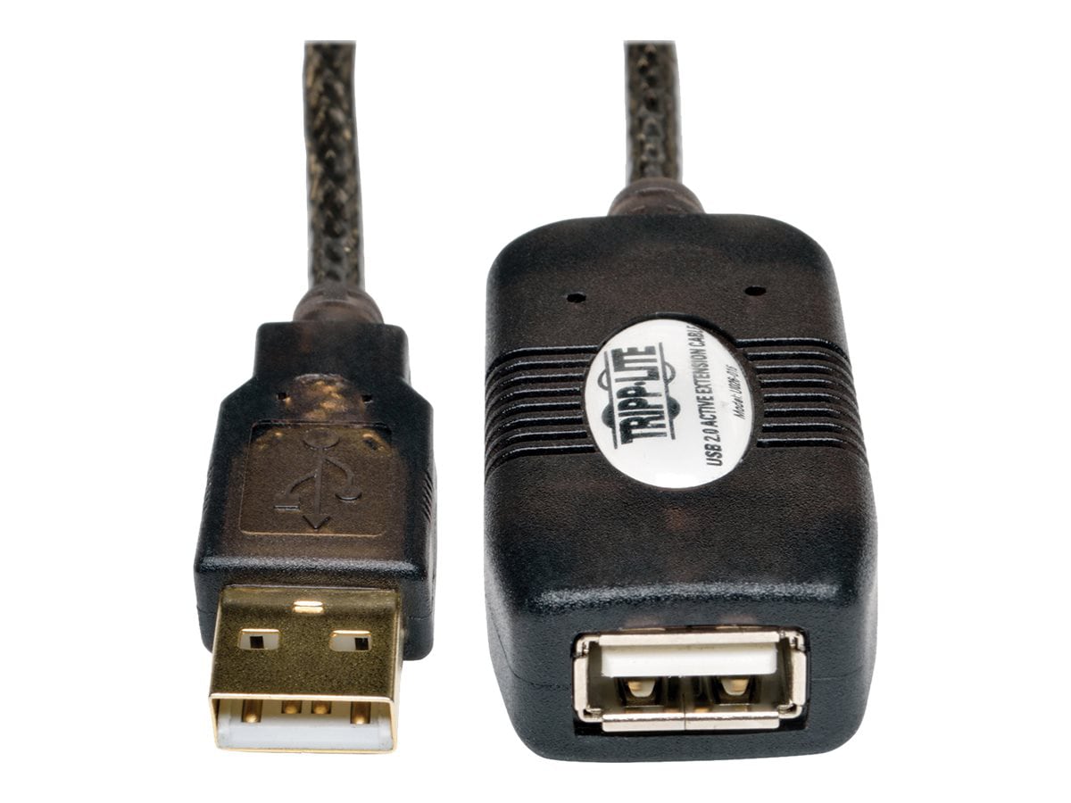 Tripp Lite 16ft USB 2.0 Extension Cable Active USB-A Male / USB-A Female 16' - USB extension cable - USB to USB - 16 ft