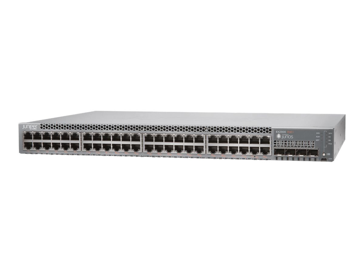 Juniper Networks EX Series EX2300-48P - switch - 52 ports - managed - rack-mountable - E-Rate program