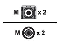 Proline 2m ST to SC Orange OM1 Duplex OFNR (Riser-Rated) TAA MMF Fiber Patc