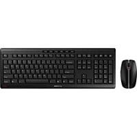 CHERRY STREAM DESKTOP - keyboard and mouse set - US with Euro symbol - blac