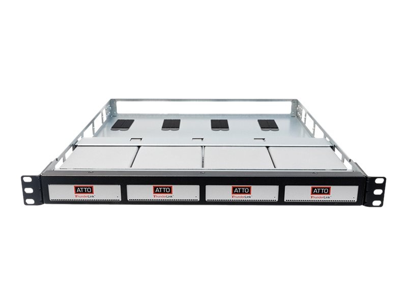 ATTO ThunderRack - network device rack mount shelf - 1U - 19"