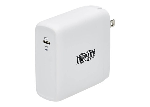 vagt Ulejlighed Fristelse Tripp Lite USB C Wall Charger Compact 1-Port - GaN Technology, 100W PD3.0  Charging, White; power adapter - 24 pin USB-C - U280-W01-100C1G - USB Hubs  - CDW.com