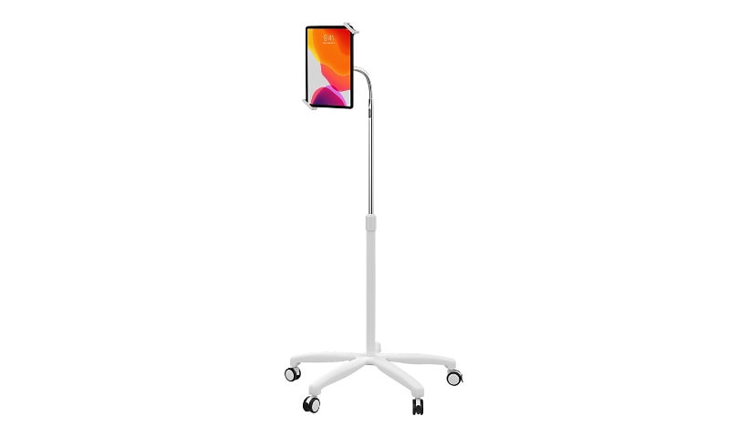 CTA Heavy-Duty Medical Mobile Floor Stand - cart - for tablet - white