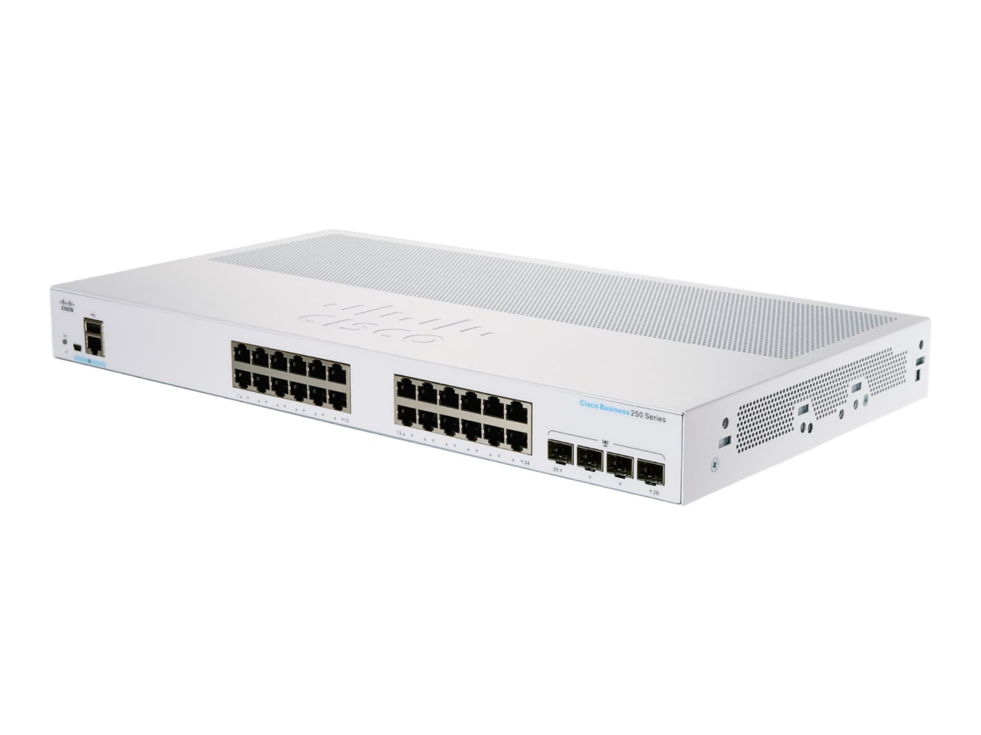 Cisco Business 250 Series CBS250-24PP-4G - switch - 24 ports - smart - rack-mountable