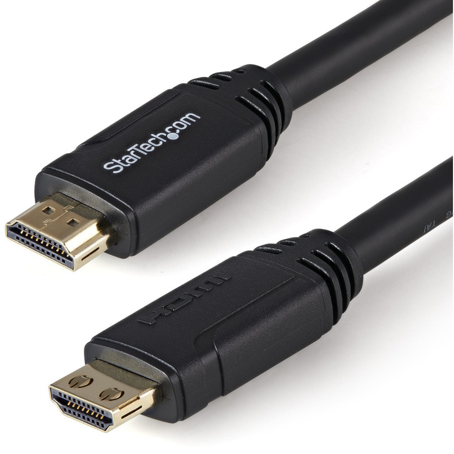 StarTech.com 9.8ft (3m) HDMI 2.0 Cable, 4K 60Hz Premium Certified High Speed HDMI Cable w/Ethernet, Gripping Connectors