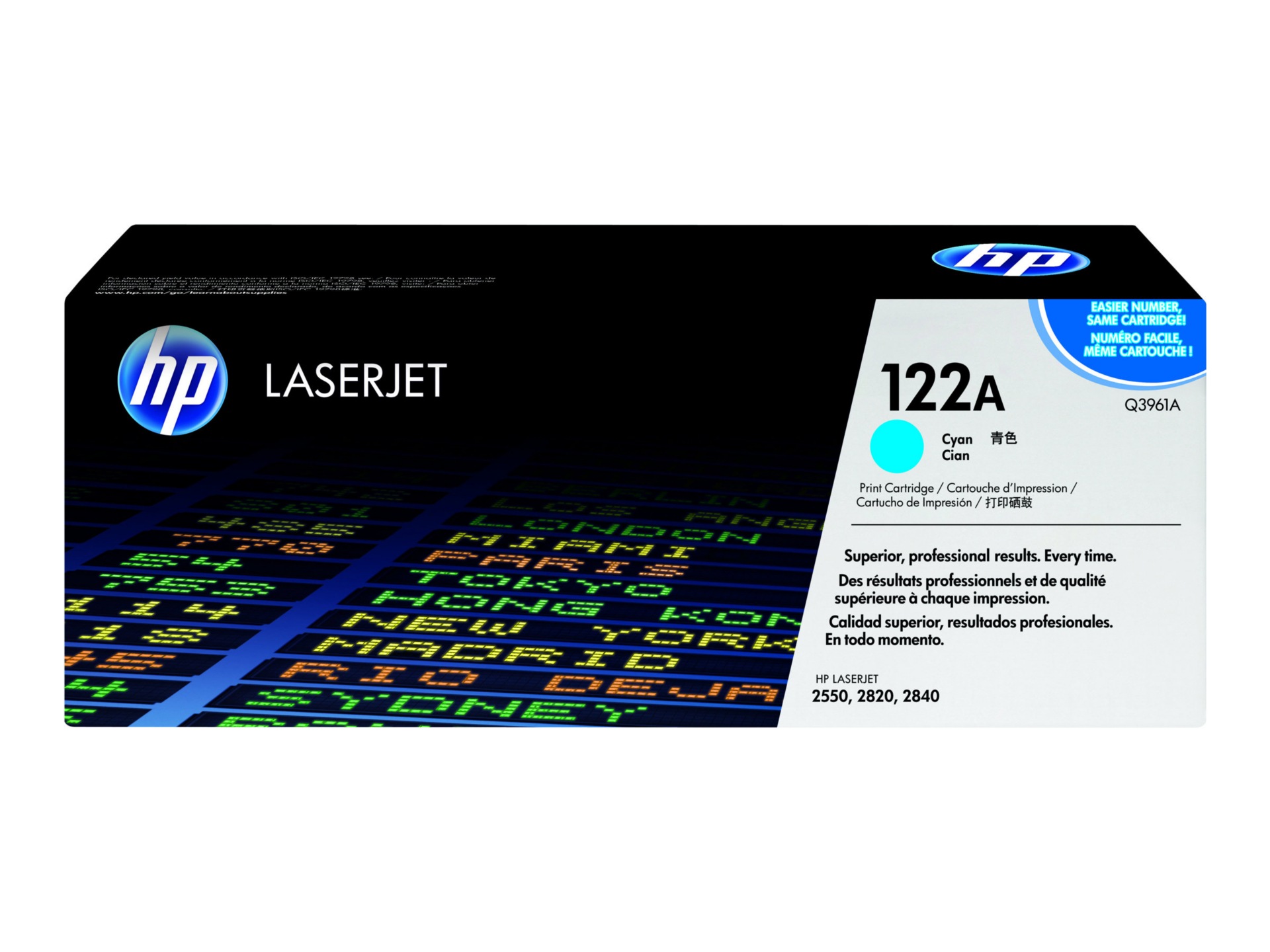 HP 122A (Q3961A) Cyan Original LaserJet Toner Cartridge     
