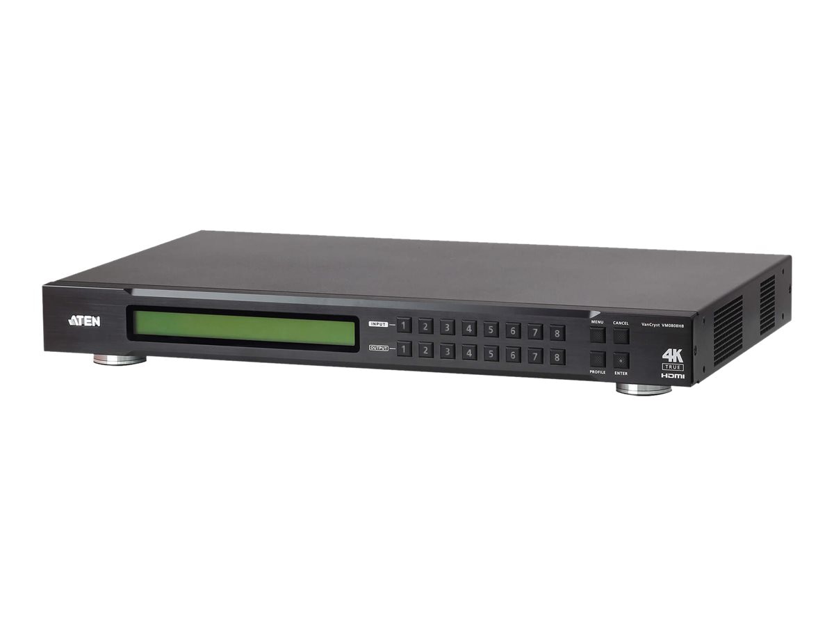 ATEN VanCryst VM0808HB 8 x 8 True 4K HDMI Matrix Switch - video/audio switch - rack-mountable