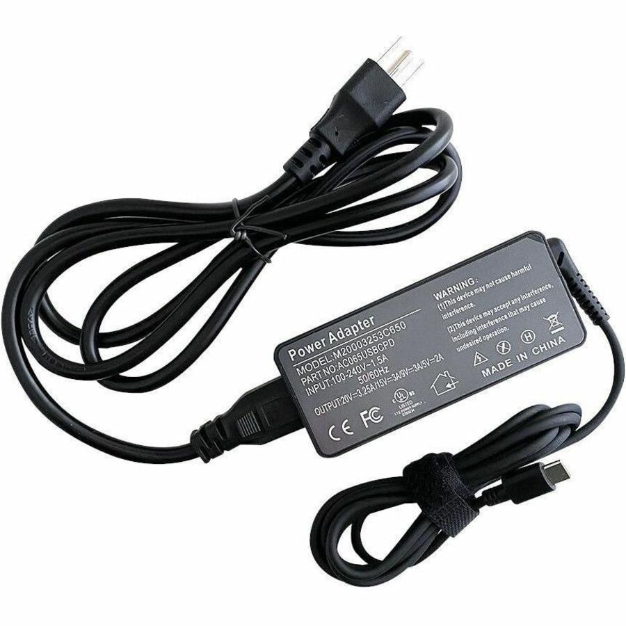 Premium Power Products AC Adapter Charger for Apple, Dell, Chromebook, HP laptops (AC065USBCPD)