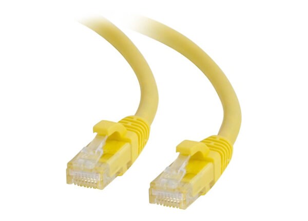 C2G 1ft Cat6a Snagless Unshielded (UTP) Network Patch Ethernet Cable-Yellow