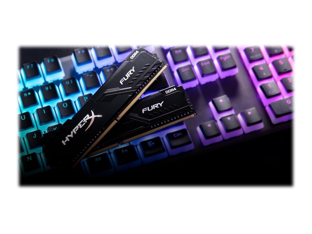 HyperX FURY - DDR4 - kit - 8 GB: 2 x 4 GB - DIMM 288-pin - 2666 MHz / PC4-2