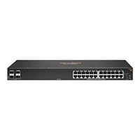 HPE Aruba 6100 24G 4SFP+ Switch - commutateur - 28 ports - Géré - Montable sur rack