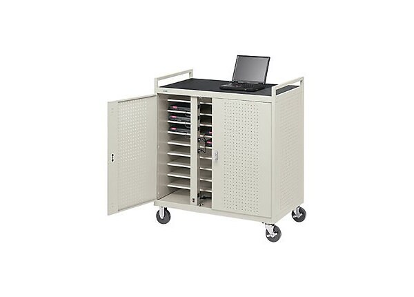 Bretford Laptop Storage Cart LAP30ERBBA-GM - notebook storage cart