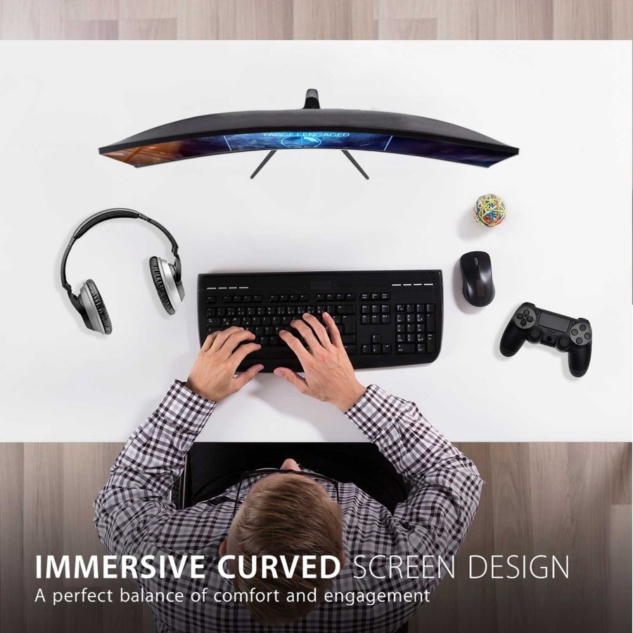 Thumbnail 5 of 12 for ViewSonic Gaming VX2718-PC-MHD - Curved 1080p 1ms 180Hz Gaming Monitor with FreeSync Premium - 250 cd/m² - 27"