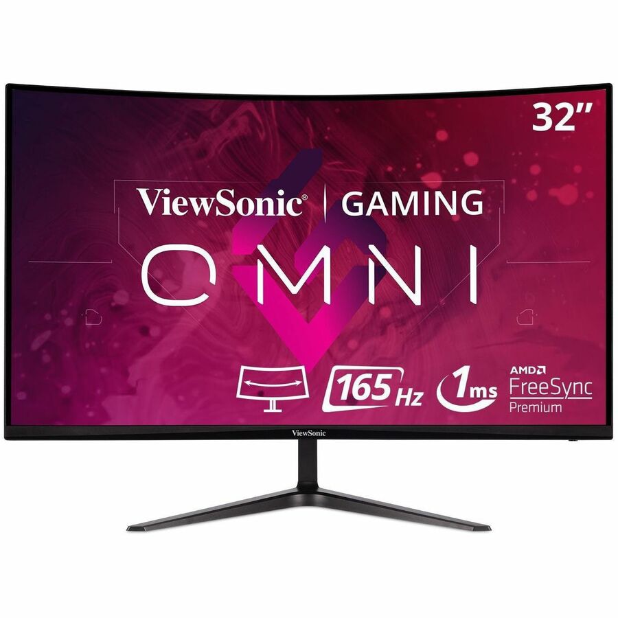 ViewSonic OMNI VX3218-PC-MHD - 32 Inch Curved 1080p 1ms 165Hz Gaming  Monitor with Adaptive Sync - 300 cd/m² - 32