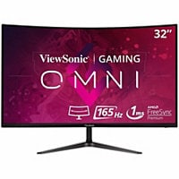 ViewSonic OMNI VX3218-PC-MHD - 32 Inch Curved 1080p 1ms 165Hz Gaming Monitor with Adaptive Sync - 300 cd/m² - 32"
