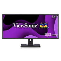 ViewSonic VG3456 34" 1440p Ergonomic 21:9 Docking Monitor - USB C and RJ45