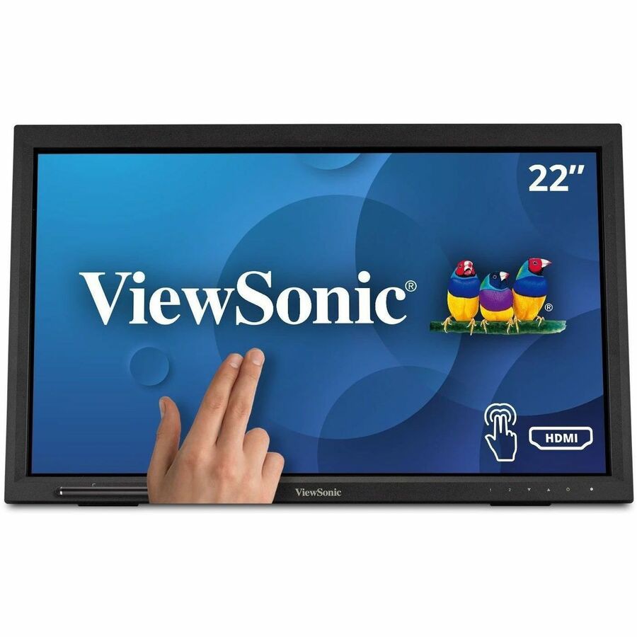 ViewSonic TD2223 - 1080p 10-Point Multi IR Touch Screen Monitor with Eye Care, HDMI, VGA, DVI, USB - 250 cd/m² - 22"