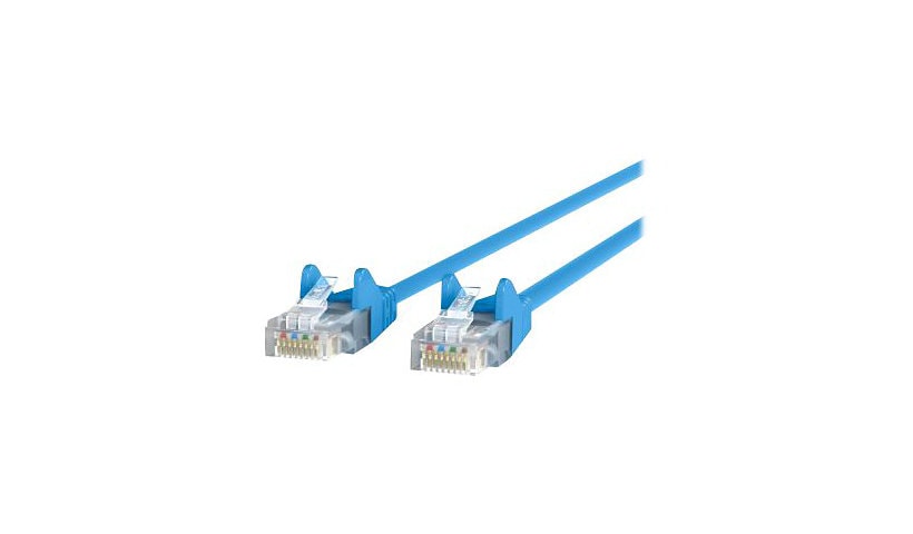 Belkin Cat6 6ft Blue Ethernet Patch Cable, UTP, 24 AWG, Snagless, Molded, RJ45, M/M, 6'