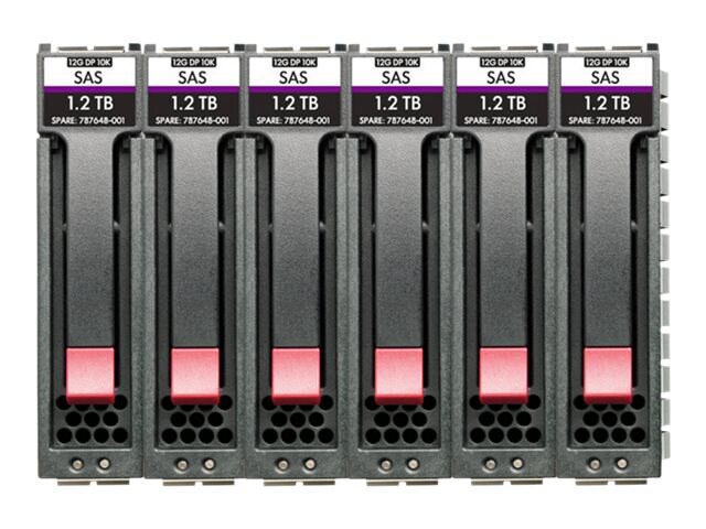 HPE Midline - hard drive - 8 TB - SAS 12Gb/s (pack of 6)