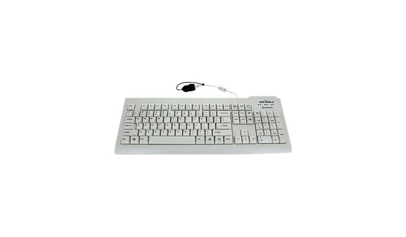 Seal Shield Seal Clean - keyboard - AZERTY - French - white