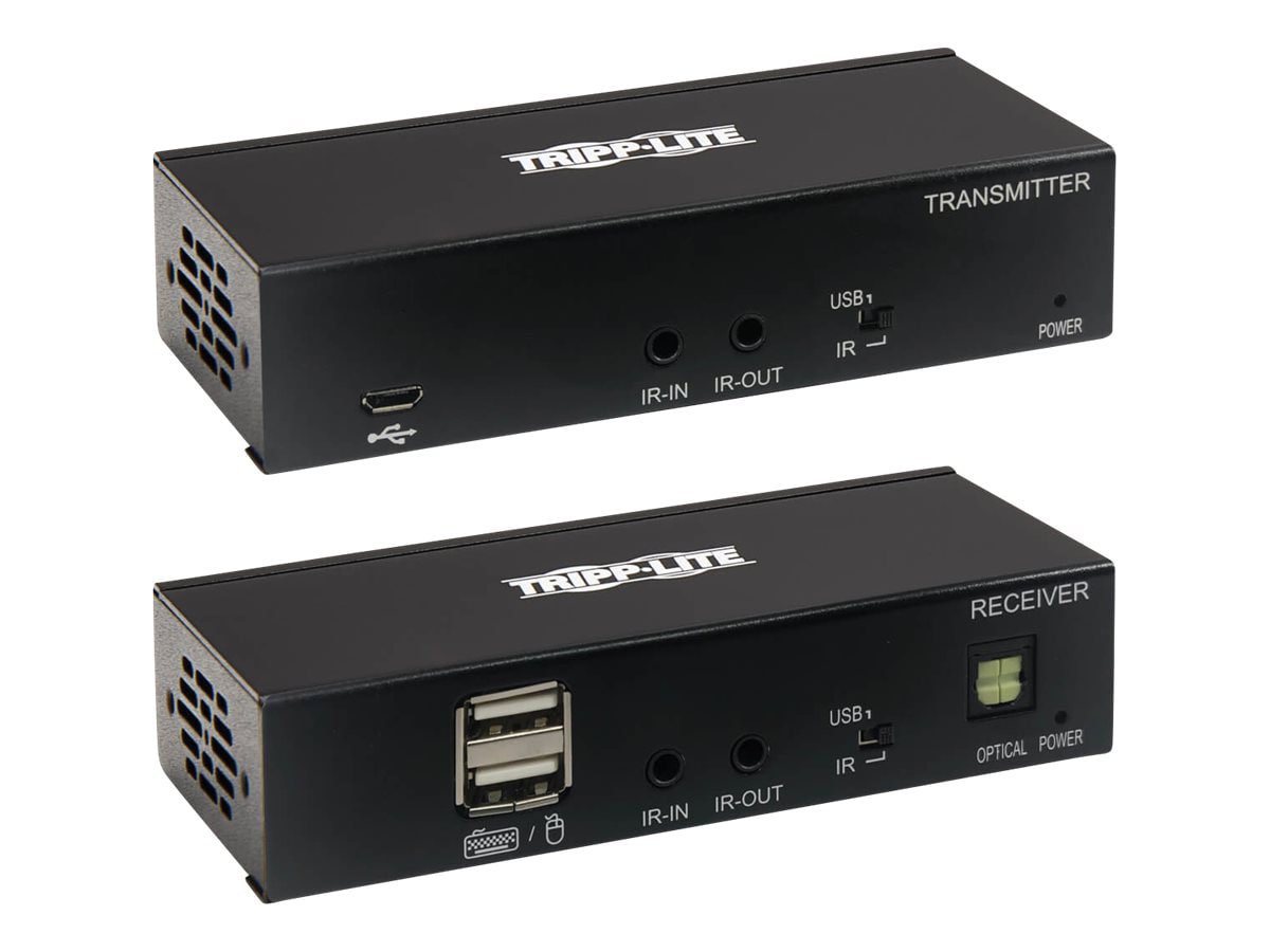 Eaton Tripp Lite Series DisplayPort over Cat6 KVM Extender Kit, Transmitter and Receiver, USB, 4K 30Hz, DP1.2a, PoC,