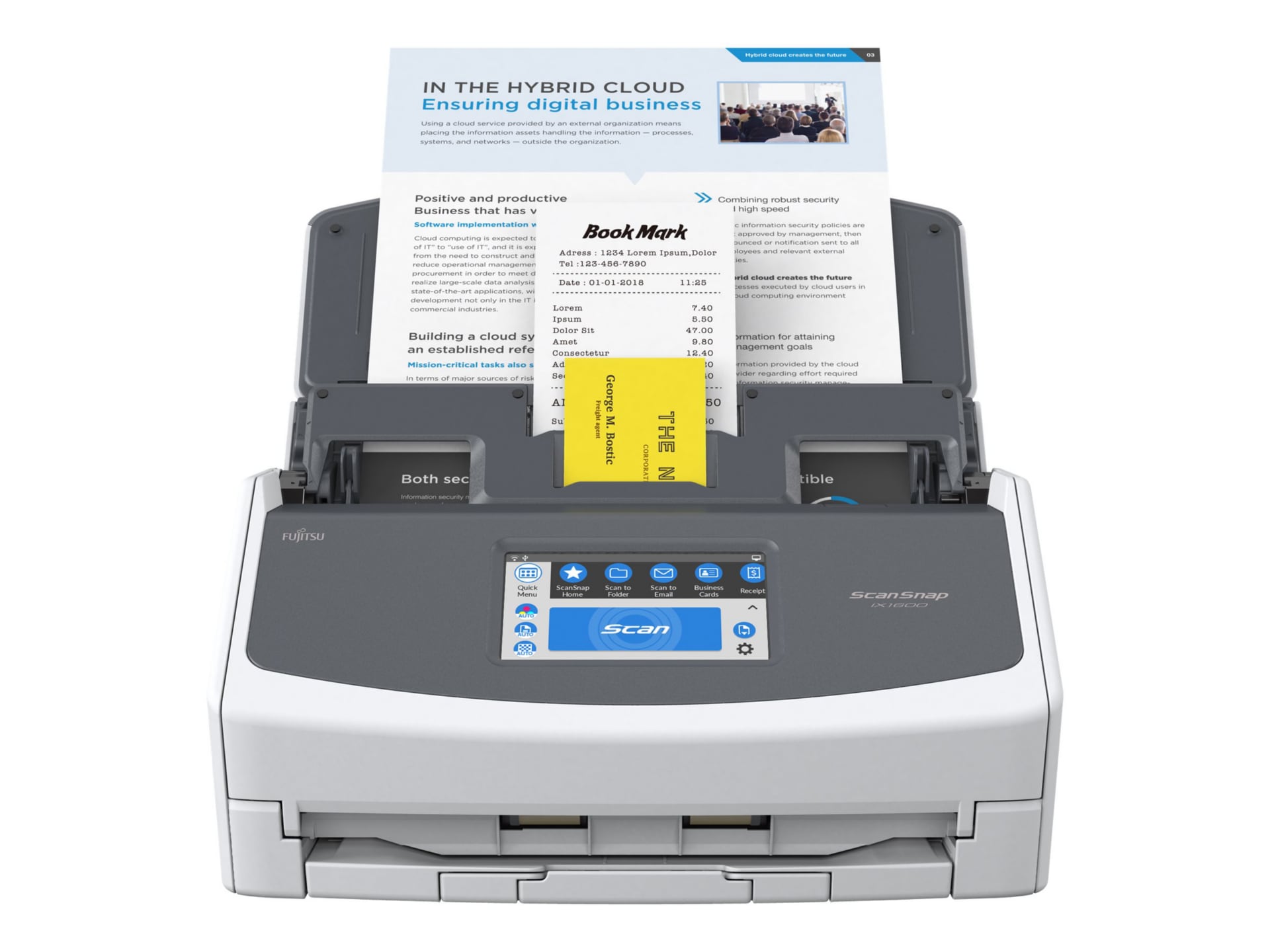 Ricoh ScanSnap iX1600 - document scanner - desktop - Wi-Fi(n), USB 3.2 Gen 1x1 - TAA Compliant