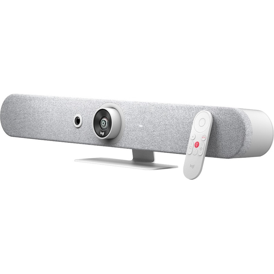 Logitech Rally Bar Mini - All-In-One Video Bar for Small to Medium Rooms - White