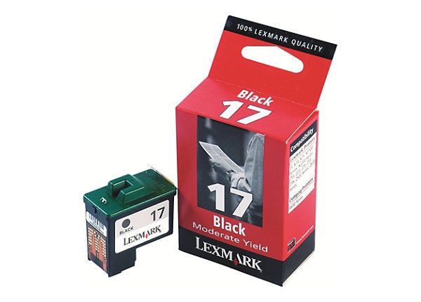 Lexmark #17 Moderate Yield Black InkJet Cartridge
